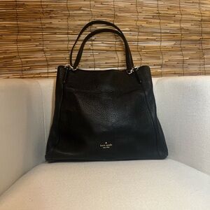 Kate Spade Black Pebbled Leather Shoulder Bag